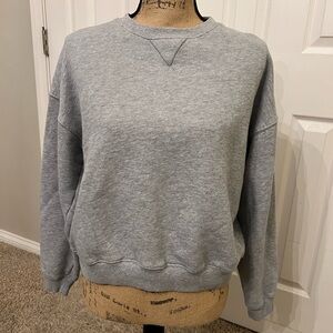AE 🦅 Small Women’s Gray Soft Seriously Lived In Crewneck Sweater/Sweatshirt